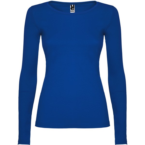 Roly CA1218 - Elegant Cotton Long-Sleeve Women's Tee with Trimmed Neck