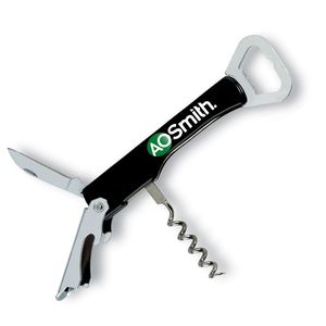TRIFO Edelstahl Kellnermesser mit Korkenzieher
