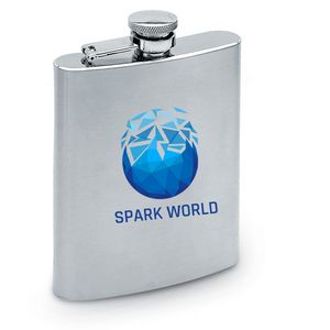 SLIMMY FLASK Großer Flachmann aus mattiertem Edelstahl