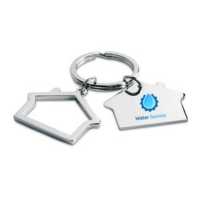 SNIPER Elegant House-Shaped Metal Key Ring with Gift Box