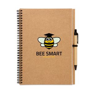 BLOQUERO PLUS Recyceltes Notizbuch 100 Seiten - GiftRetail KC7013