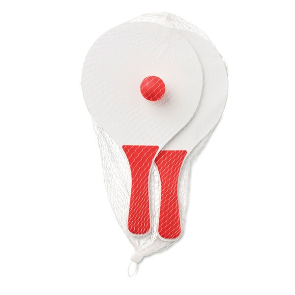 MINI MATCH Compact Beach Tennis Set with Soft Ball - GiftRetail MO1911