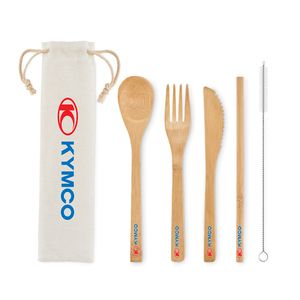 SETSTRAW Besteck-Set Bambus