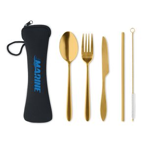 5 SERVICE Besteck-Set Edelstahl - GiftRetail MO6149