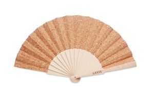 FANNY CORK Eventail en bois et liège