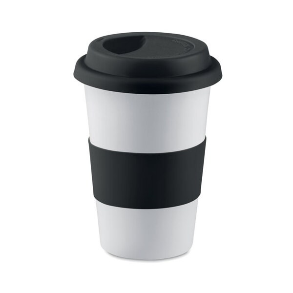 TRIBECA Keramiktasse mit Silikon - GiftRetail MO7683