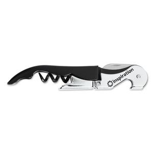 LUCY Premium Edelstahl Kellnermesser mit Doppelstütze - GiftRetail MO8322