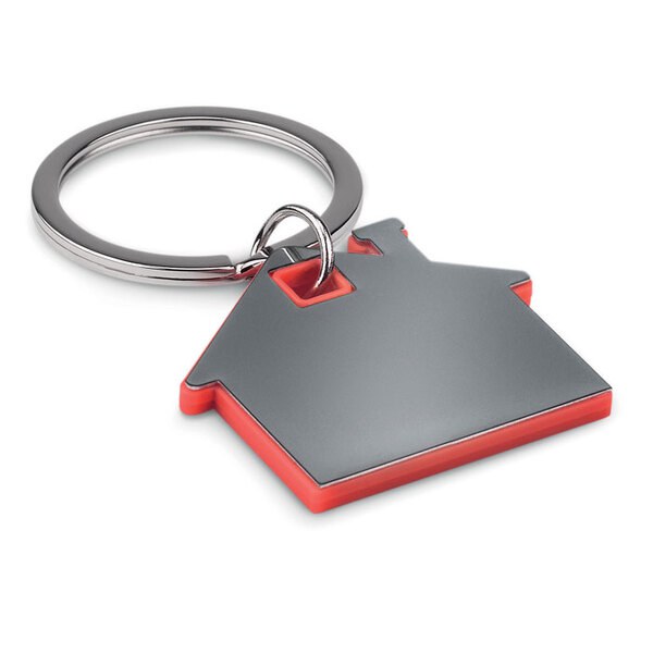 IMBA Durable House Shaped Stainless Steel Key Ring - GiftRetail MO8877