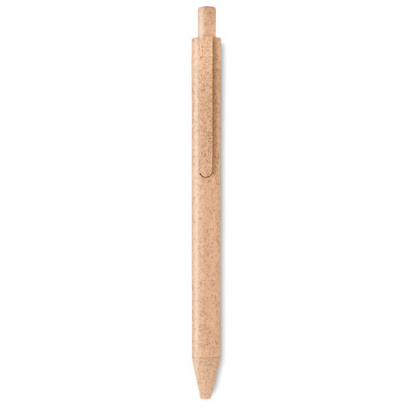 PECAS Stylo poussoir blé paille  PP - GiftRetail MO9614