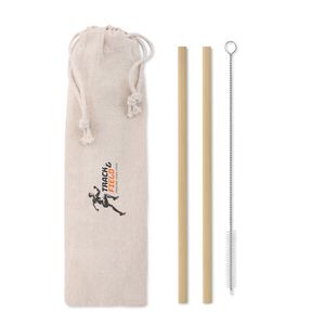 NATURAL STRAW Paille bambou avec brosse