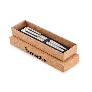 GRAZ SET Stylos en acier inox. recyclé