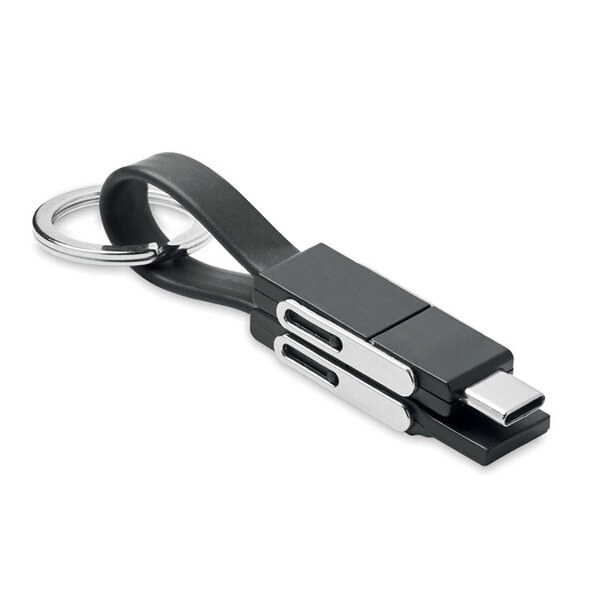 KEY C Porte-clés avec câble 4 en 1 - GiftRetail MO6820
