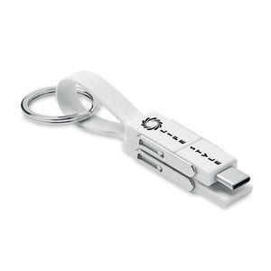 KEY C Porte-clés avec câble 4 en 1 - GiftRetail MO6820