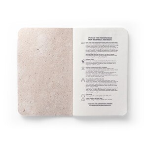 Bloc-notes A6 avec couverture souple fabriquée à partir de matière organique d'éléphant (80%) - Egotier 93291