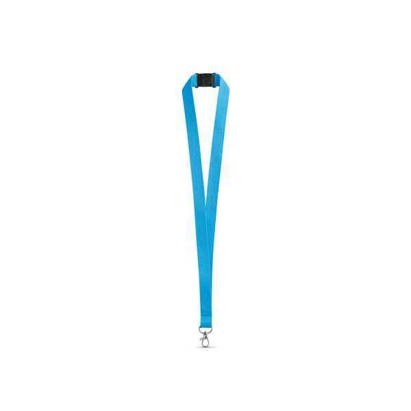 Polyester lanyard with safety clasp - Egotier 95125