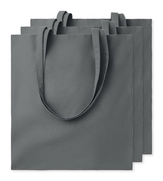 Pack mit 3 GiftRetail MO9268 - COTTONEL COLOUR + Shopping Bag Cotton 140g/m²
