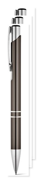 Pack de 30 Egotier 91311 - Stylo en aluminium avec clip