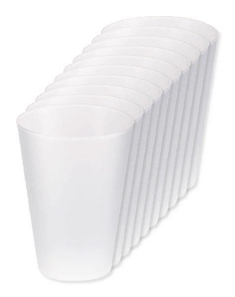 Pack de 10 GiftRetail MO6375 - FESTA LARGE Gobelet réutilisable 300ml