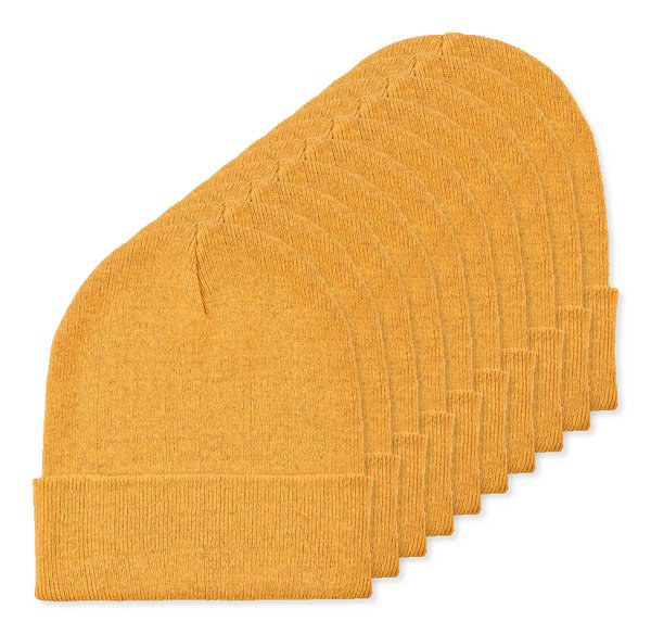Pack mit 100 GiftRetail MO2705 - BEANIX Beanie mit Bündchen