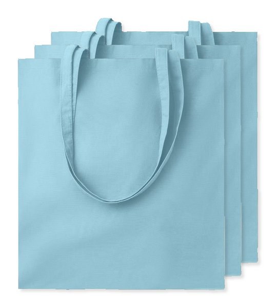 Pack mit 30 GiftRetail MO9268 - COTTONEL COLOUR + Shopping Bag Cotton 140g/m²