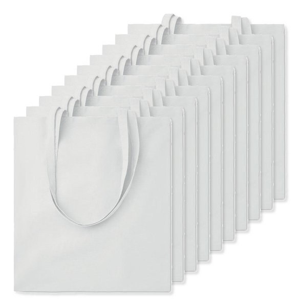 Pack mit 100 GiftRetail MO9268 - COTTONEL COLOUR + Shopping Bag Cotton 140g/m²