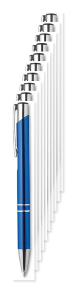 Pack de 100 GiftRetail MO8893 - BERN Stylo bouton poussoir