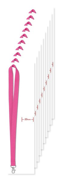 Pack de 100 GiftRetail MO9058 - SIMPLE LANY Tour de cou  20 mm
