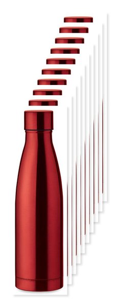 Pack mit 10 GiftRetail MO9812 - BELO BOTTLE Edelstahl Isolierflasche 500ml