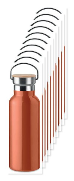 Pack mit 100 GiftRetail MO9431 - HELSINKI Isolierflasche 500ml