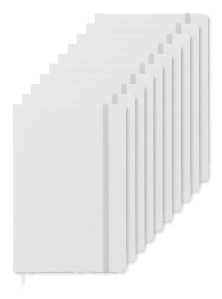 Pack de 10 GiftRetail MO1804 - ARCONOT Carnet A5 96 pages lignées