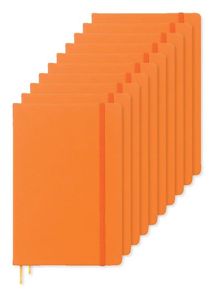 Pack de 10 GiftRetail MO1804 - ARCONOT Carnet A5 96 pages lignées