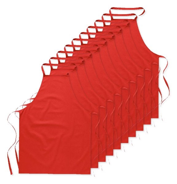 Pack de 10 GiftRetail MO7251 - KITAB Tablier en Coton Polyvalent pour Cuisine et Jardinage