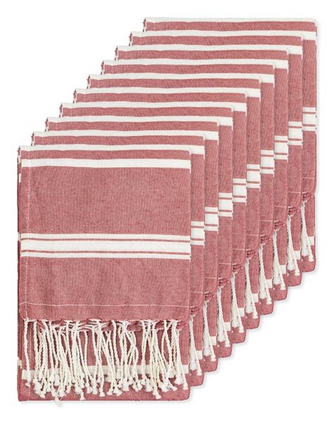 Pack mit 10 Goya 39000 - Fouta Pareo Handtuch 90x180 cm, Baumwollmix ZANZIBAR