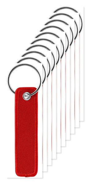 Pack de 10 Goya 50700 - Porte-clés textile allongé en polyester 100% SILBÓN