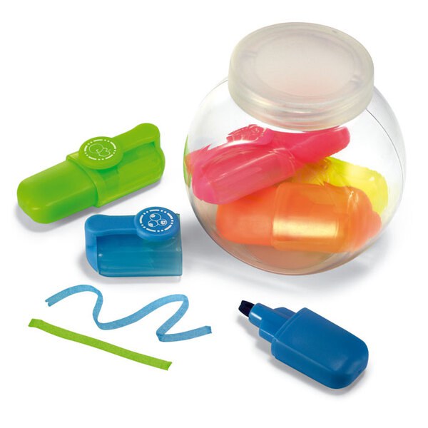 FUN FOR FIVE 5 Surligneurs dans un pot - GiftRetail KC2520