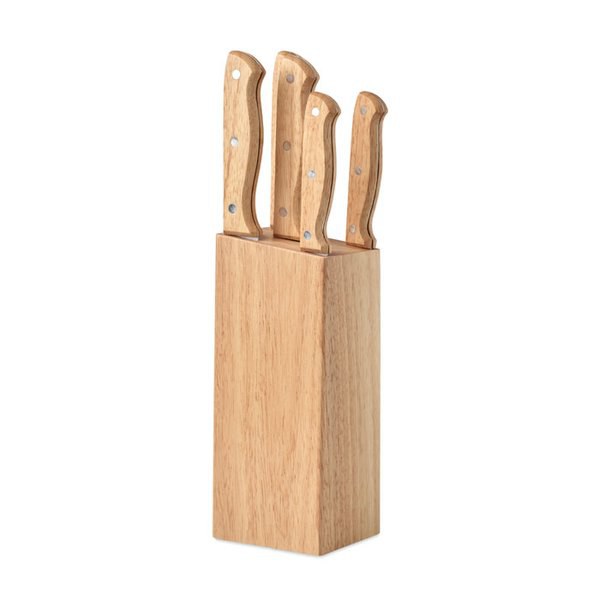 GOURMET Messerblock 5-teilig - GiftRetail MO6308