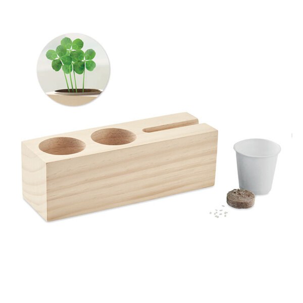THILA Schreibtisch-Organizer mit Blumensamen - GiftRetail MO6408