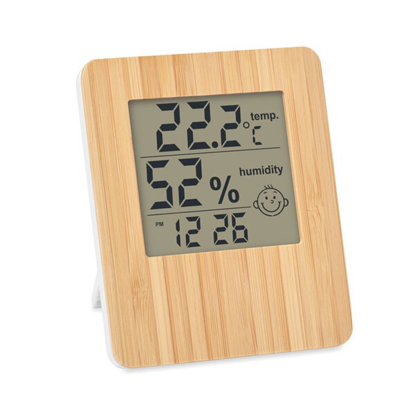 SUNCITY Wetterstation Bambus - GiftRetail MO6562