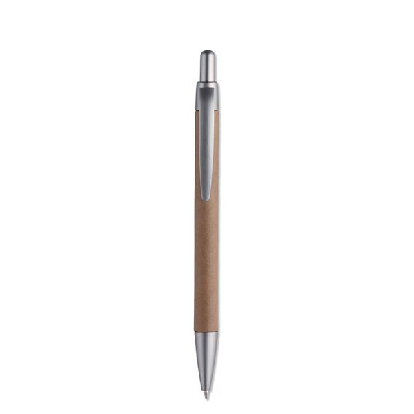 PUSHTON Stylo bille avec corps en cart - GiftRetail MO8105