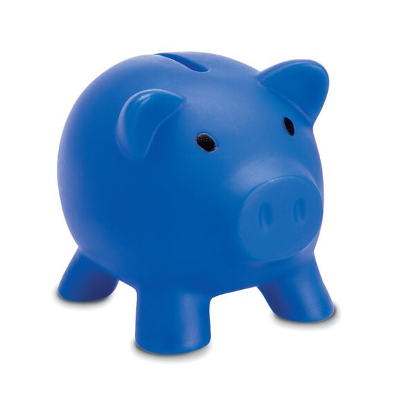 SOFTCO Tirelire Cochon Moderne en PVC avec Bouchon ABS - GiftRetail MO8132