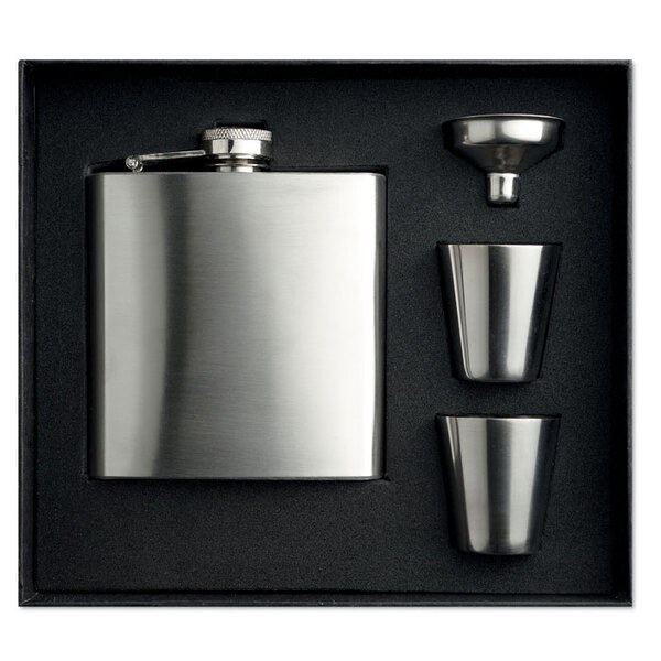 SLIMMY FLASK SET Flachmann - GiftRetail MO8321