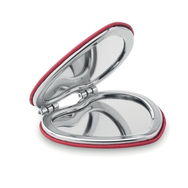 GLOW HEART Miroir en cœur, en PU - GiftRetail MO8980