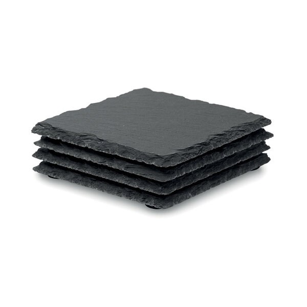 SLATE4 Untersetzer-Set - GiftRetail MO9124