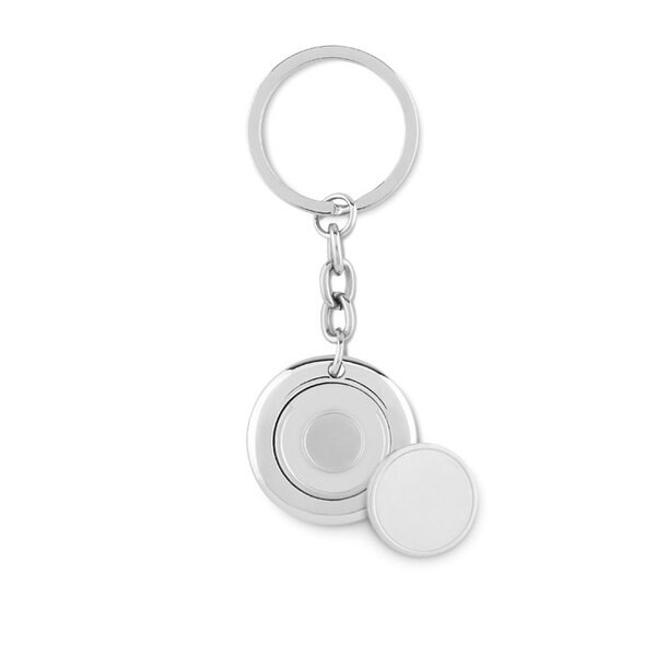 FLAT RING Porte-clés avec jeton aimanté - GiftRetail MO9289