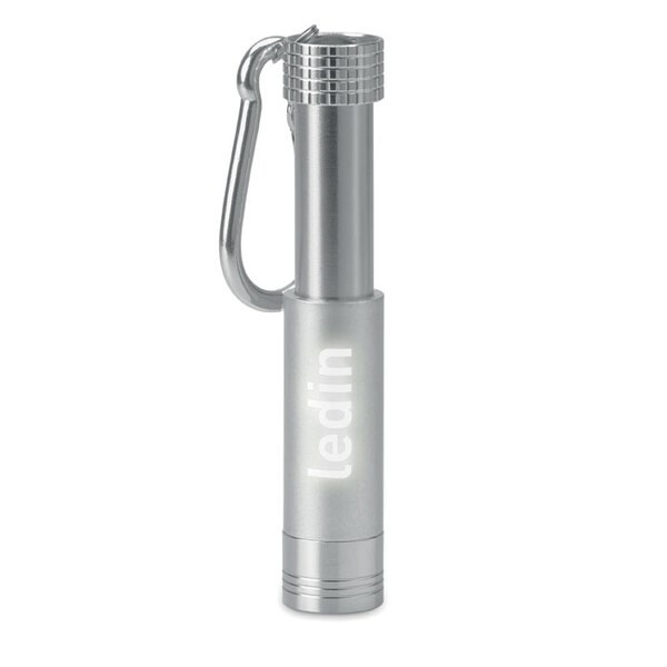POP LIGHT Porte-clés LED en alu /ABS - GiftRetail MO9381