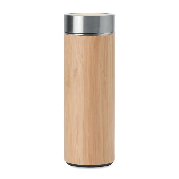 BATUMI Gourde double paroi  Bambou - GiftRetail MO9421