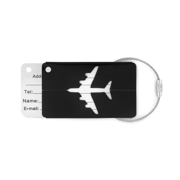 FLY TAG Etiquette à bagage en aluminium - GiftRetail MO9508