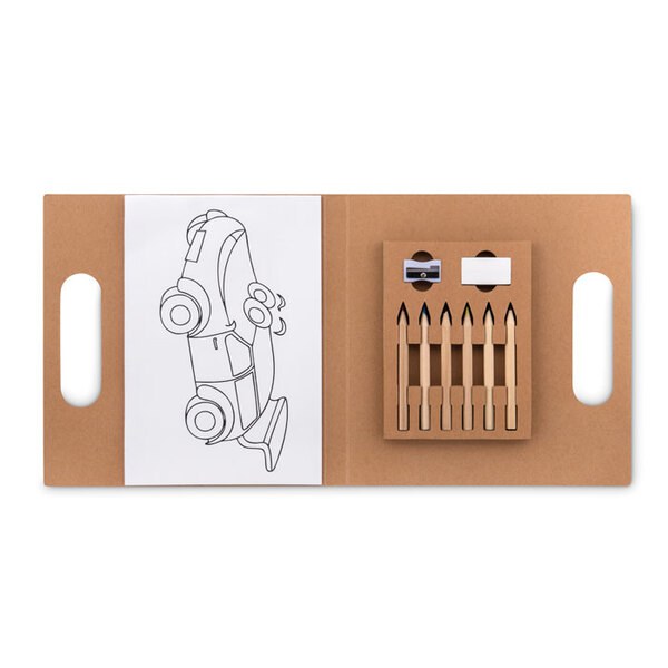 FOLDER2 GO Malset mit 6 Buntstiften - GiftRetail MO9544