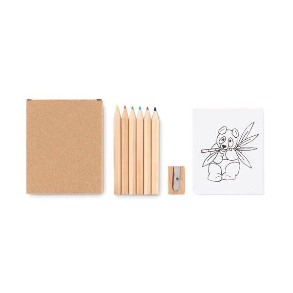 LITTLE VANGOGH Mal-Set mit Buntstiften - GiftRetail MO9873