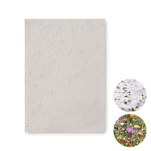 ASIDO Papier A6 graines de fleurs - GiftRetail MO6916